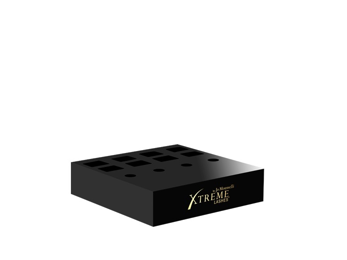 Xtreme Lashes Glideliner Display Block -tuotemyyntiteline, musta – tyhjä