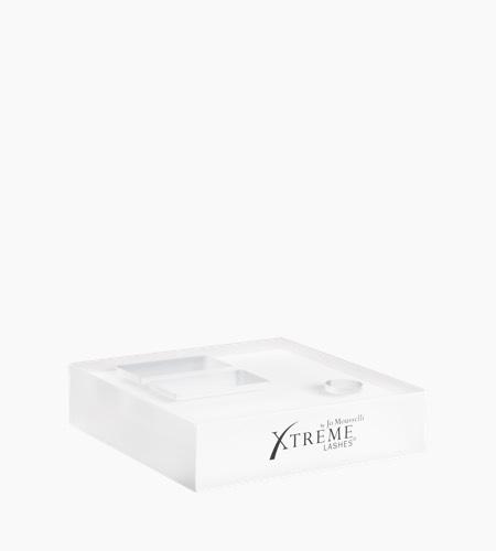 Xtreme Lashes Amplifeye / Protective Coating Display Block -tuotemyyntiteline, kirkas – tyhjä