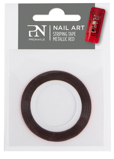 Pronails Striping Tape Metallic Red - 20m