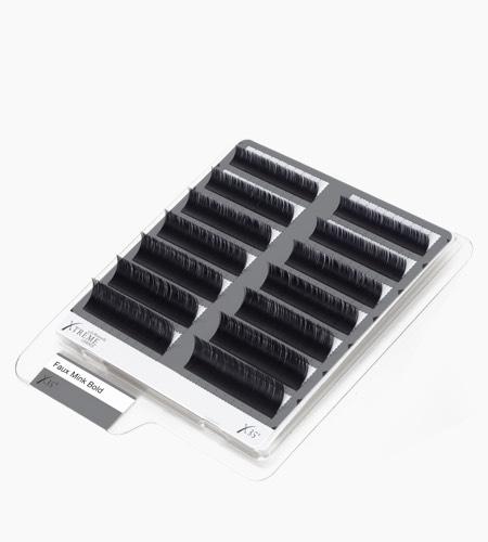 X35 Black Faux Mink Bold Lash Tray 0.07 6-8MM MULTI