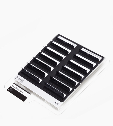 X50 Black Faux Mink Bold Lash Tray 0.10 6MM	