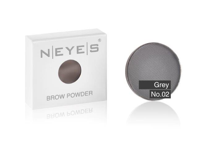 NEYES Brows Brow Powder 02 Grey kulmakarvapuuteri