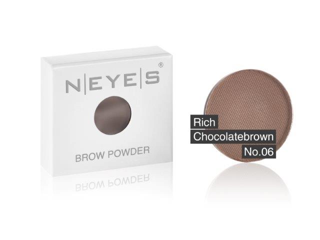 NEYES Brows Brow Powder 06 - Rich Chocolatebrown kulmakarvapuuteri