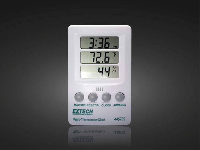 Xtreme Lashes Hygro-Thermometer Clock