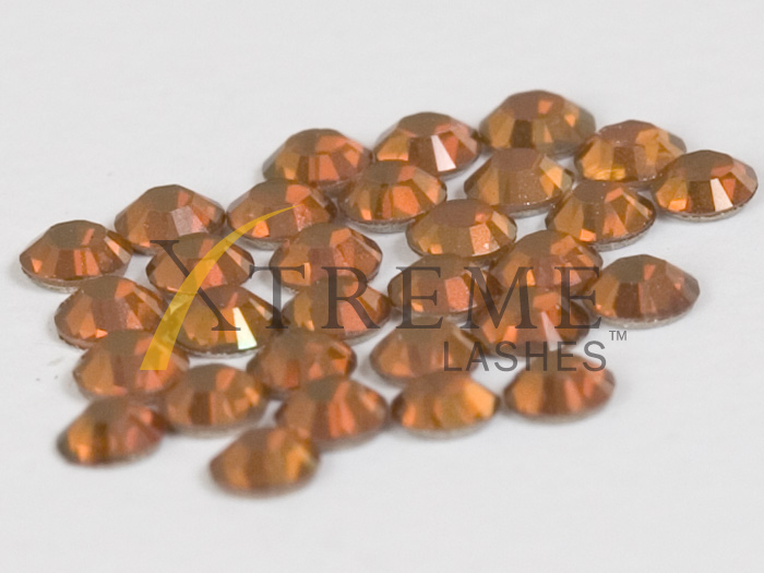 Xtreme Lashes Swarovski Flat Back Lash Crystals. Crystal Copper 1.9mm