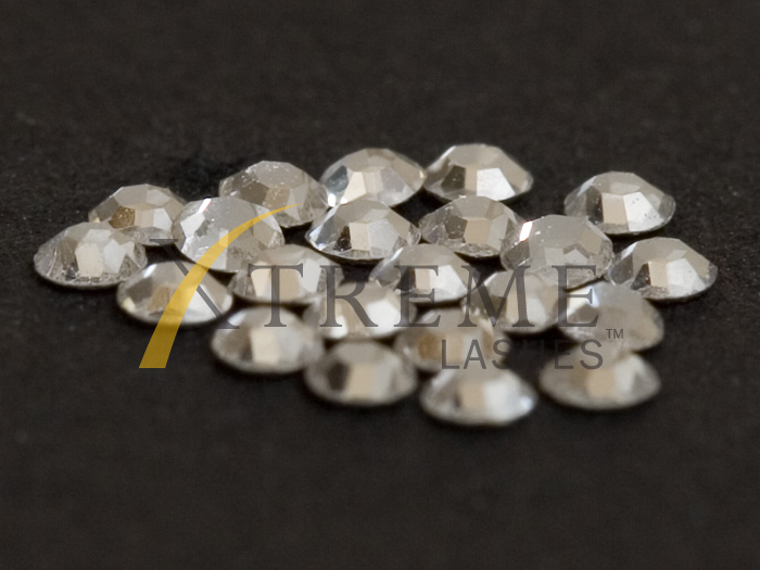 Xtreme Lashes Swarovski Flat Back Lash Crystals. Crystal Silver Shade 1.9mm