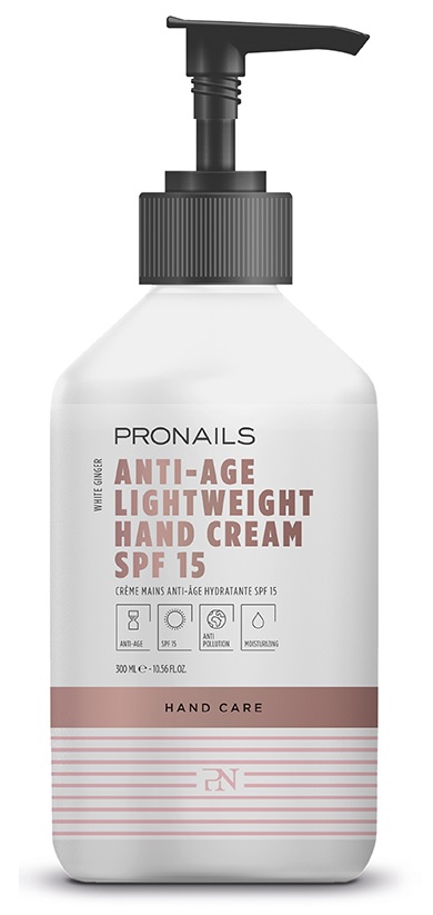 Pronails Anti-Age Lightweight Hand Cream SPF 15 käsivoide suojakertoimella 300 ml