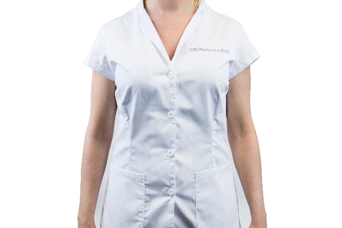 Dermatude Uniform Size S / White with logo