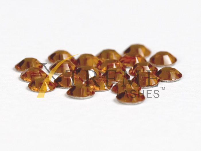 [7055] Xtreme Lashes Swarovski Flat Back Lash Crystals. Topaz-1.9mm