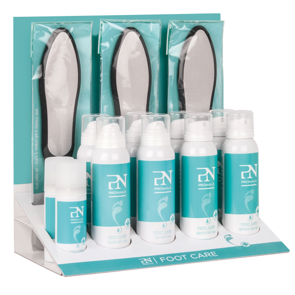 [28281] Pronails Foot Care Retail Display (empty) - Jalkahoitotuotteiden esillepanoteline