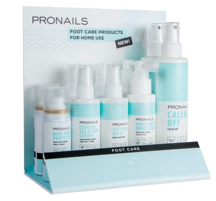 [29165] Pronails Foot Care Display Forex -tuotemyyntiteline (tyhjä) 