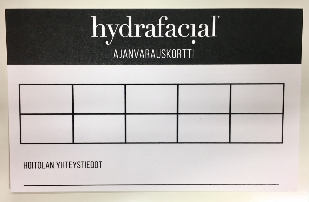 [260600511] HydraFacial ajanvarauskortti