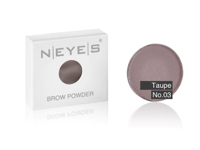 [122.10.03] NEYES Brows Brow Powder 03 Taupe kulmakarvapuuteri
