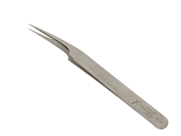[3112] Xtreme Lashes XL Signature S1-S Curved Tweezers (12 cm)
