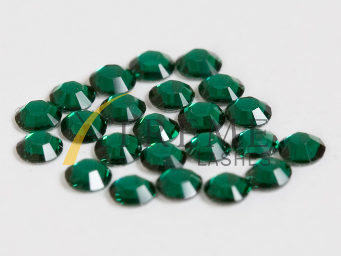 [7027] Xtreme Lashes Swarovski Flat Back Lash Crystals. Emerald 1.9mm