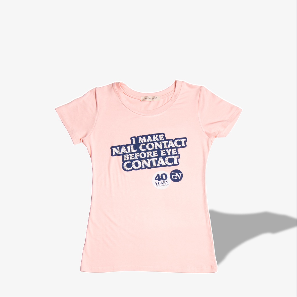 [82847] PN T-Shirt Pink S - Nail Before Eye Contact