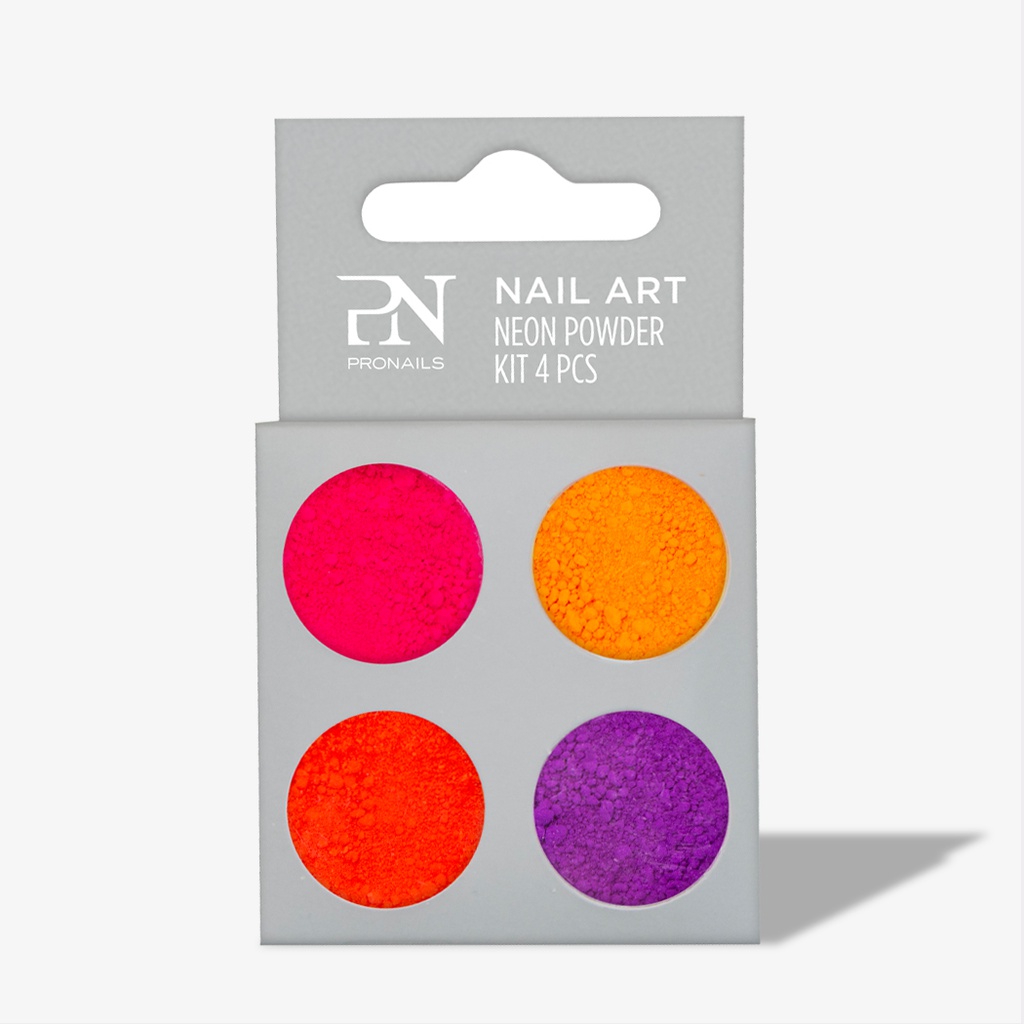[29110] ProNails Neon Powder Kit 4 pcs