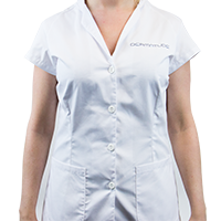 [D8450] Dermatude Uniform Size XS / White with logo